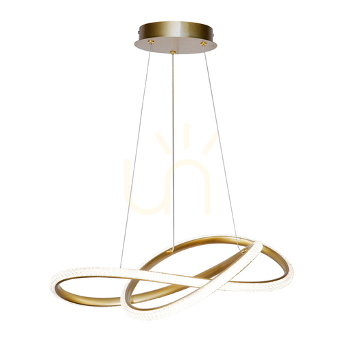Skontrolujte Prívesná LED lampa Italux Almera zlatá 32W PND-64728-GD