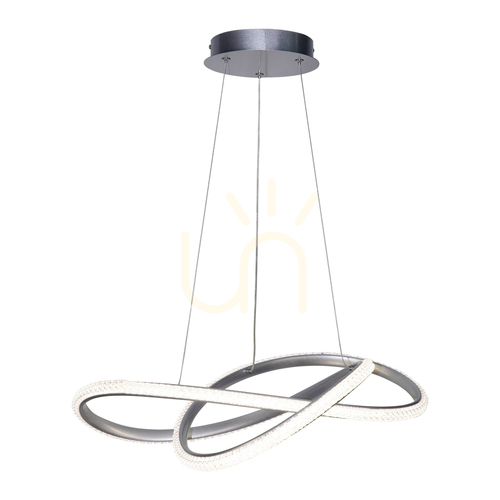 Skontrolujte Závesná LED lampa Italux Almera strieborná 60 cm PND-64728-SILV