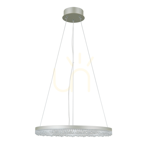 Skontrolujte Závesné LED svietidlo Italux Barlo, strieborné, 50 cm, PND-34526-M-SILV