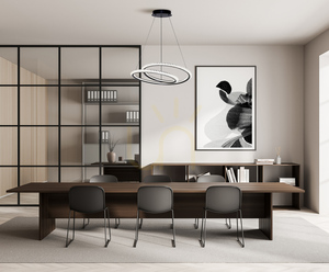 Závesné LED svietidlo Italux Kortia čierne 48 cm PND-64873-BK small 1