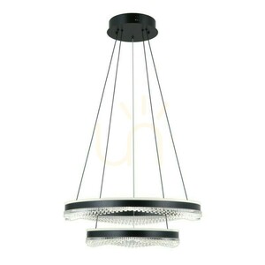 Závesná LED lampa Italux Morte čierna 60 cm PND-34535-2L-BK small 3