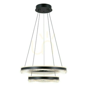 Závesná LED lampa Italux Morte čierna 60 cm PND-34535-2L-BK small 4