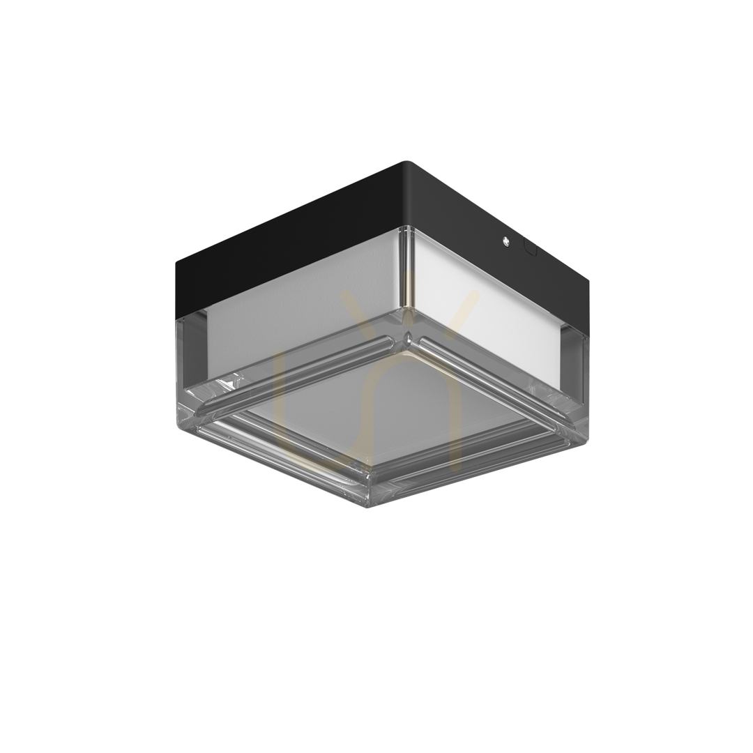 Plafon Italux Nefis LED Black 9W IP65 13 cm PLF-53628-BK