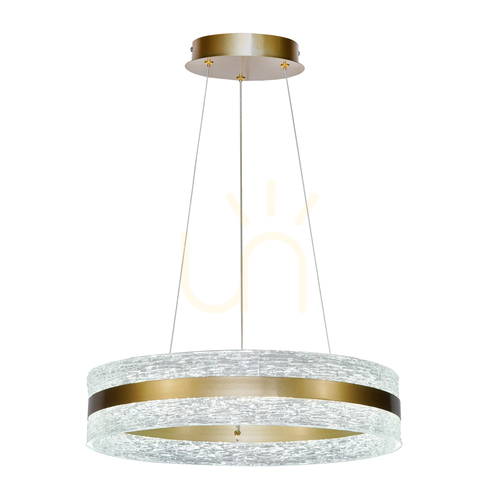 Skontrolujte Prívesná LED lampa Italux Nelia zlatá sklo 60 cm PND-45283-GD