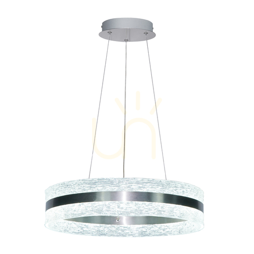 Skontrolujte Závesná lampa Italux Nelia strieborná LED 35W 60 cm PND-45283-SCHR