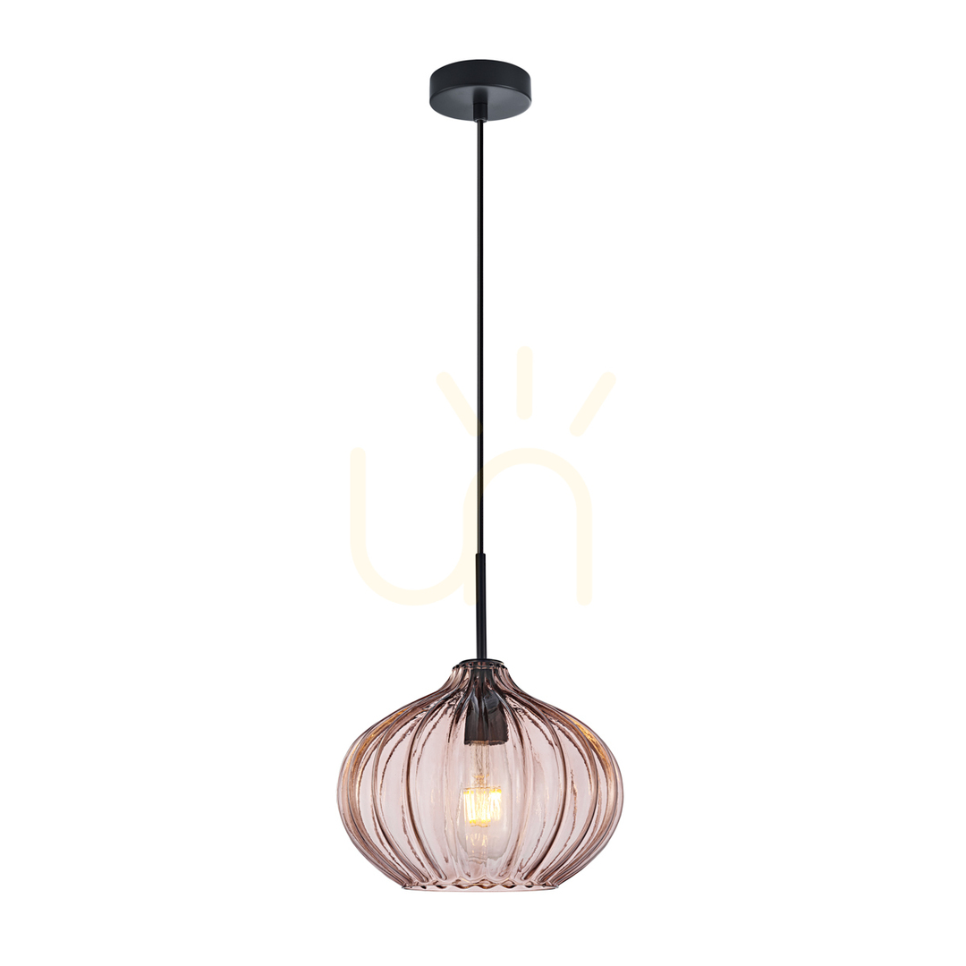 Skontrolujte Závesná lampa Italux Pansol čierna hnedé sklo E27 PND-2940-1S-BK-CF Závesná lampa Italux Pansol čierna hnedé sklo E27 PND-2940-1S-BK-CF