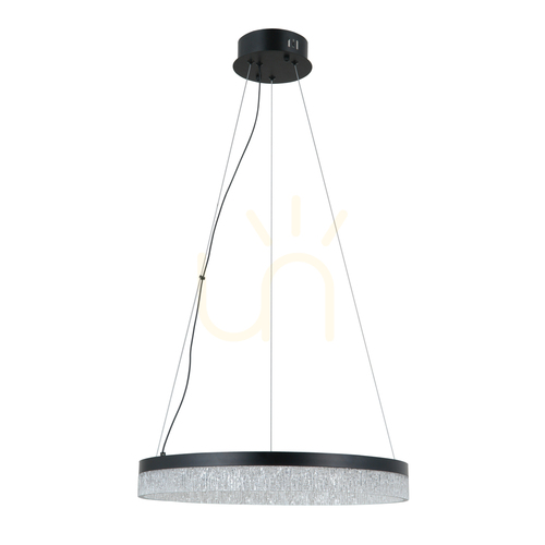 Skontrolujte LED závesné svietidlo Italux Pantal čierne 50 cm PND-34533-M-BK