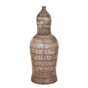 Bambusové tienidlo Bazar Bizar Woven Bell S, tmavý orech, 30 × 50 cm small 2