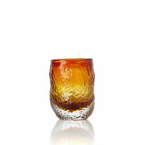 Pohár Marbella Glow Tumbler jantárový 8,5 cm x 10,5 cm small 0