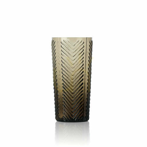 Skontrolujte Dymový pohár highball Bazar Bizar Herringbone Smoke 310 ml