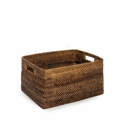 Skontrolujte Kôš na časopisy Colonial Collection prírodná hnedá L 46x36x23 cm