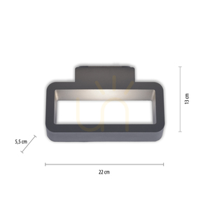 Vonkajšie nástenné svietidlo HENDRIK 9668-13 antracit LED IP54 small 7