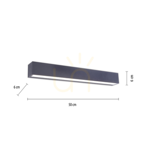 Nástenné svietidlo ROBERT 9676-13 Antracit 1xLED small 6