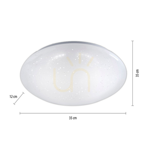 SKYLER Plafond 14231-16 biely 1xLED small 8