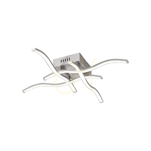 WAVE Plafond 15131-55 Silver 4xLED small 1