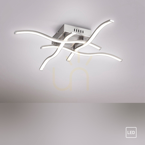 WAVE Plafond 15131-55 Silver 4xLED small 8
