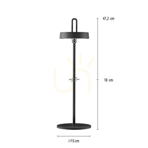 Prenosná vonkajšia stolová LED lampa AMAG 19310-18 čierna small 7