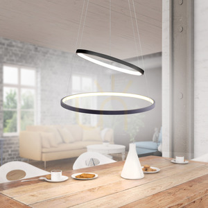 Závesné svietidlo CIRCLE 11525-13 antracit 2xLED small 2