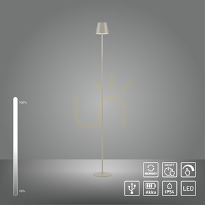 Záhradná lampa EURIA 19252-40 Grey 1xLED small 10