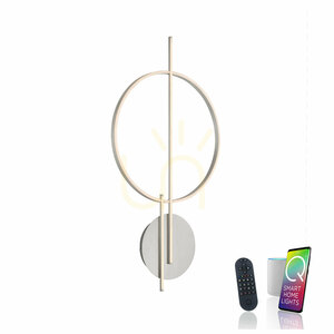 Plafond Q-ARKOA 6154-55 Silver 2xLED small 1