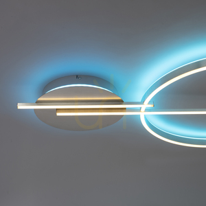 Plafond Q-ARKOA 6154-55 Silver 2xLED small 8