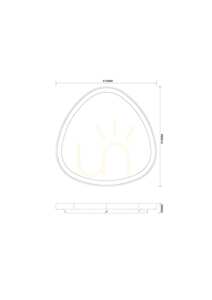 Plafón LIRIA MS756160 Gold 1xLED small 1