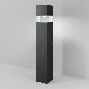 LED záhradný stĺpik Maytoni Quadra O143FL-L15BK, čierny, 60 cm, 3000 K, IP65 small 0