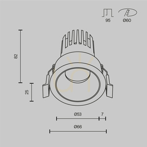 DIP vstavané svietidlo DL115-10W-3K-W Maytoni small 7