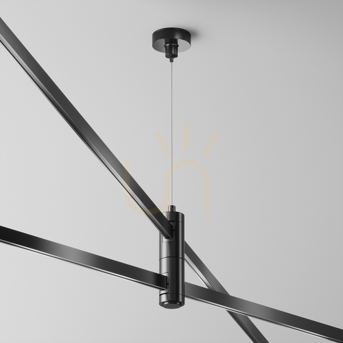 Skontrolujte Dvojité lankové zavesenie Maytoni FLARITY čierne 24V pre magnetickú lištu TRA157SW-D1-B