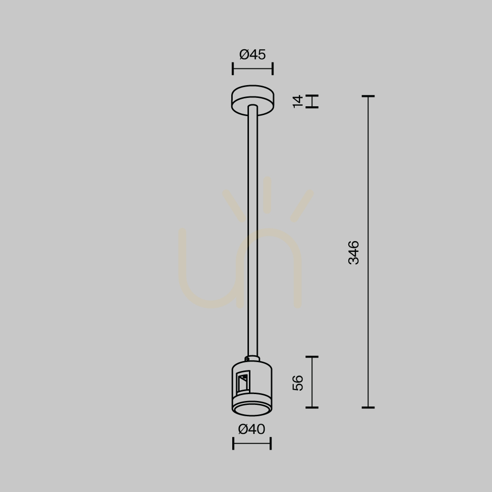 Šou FLARITY TRA158C-IPC1-B Maytoni – pevný konektor pre zbernice FLARITY TRA158C-IPC1-B Maytoni – pevný konektor pre zbernice