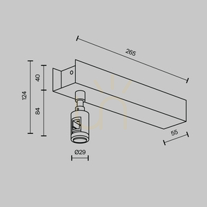 Konektor pre skriňu napájacieho zdroja FLARITY TRA156C-BB1-B Maytoni s zbernicou small 4