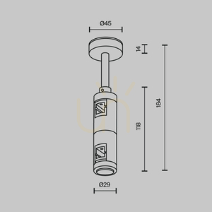 FLARITY TRA156C-D1-B Maytoni – pevný spojovací prvok pre zbernice small 4
