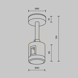 FLARITY TRA156C-IPC1-B Maytoni – pevný konektor pre zbernice small 4