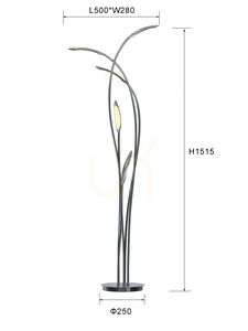 Chrómová stojacia lampa HAMPTON 3326-0501 Aviano small 2