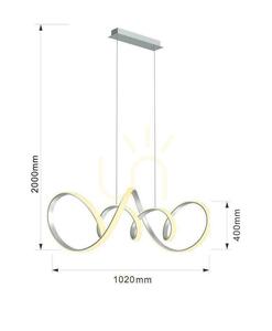 Závesné svietidlo TORONTO strieborné 97 cm 7095-0163 Aviano small 1