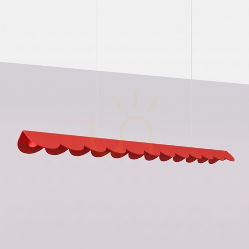 Skontrolujte BISCUIT 130 červená LED 4000K závesná lampa