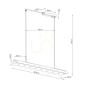 BISCUIT 100 červená LED 4000K závesná lampa small 9
