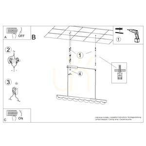 Závesné svietidlo Thoro BISCUIT 100 TH.745 LED 12W 1420lm 4000K CRI98 svetlomodré, 98,5 cm small 10