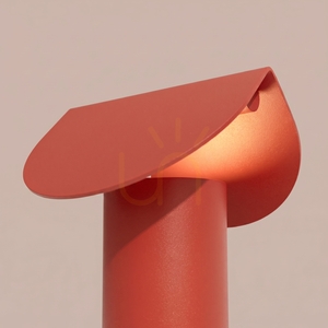 BISCUIT červená LED stolová lampa 3000K small 5
