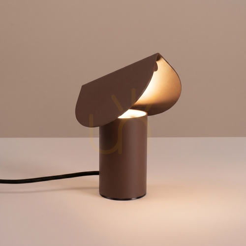 Skontrolujte BISCUIT hnedá LED stolová lampa 3000K