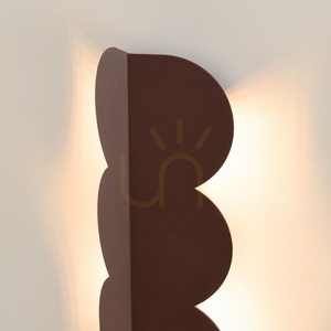 Nástenné svietidlo BISCUIT hnedé small 3