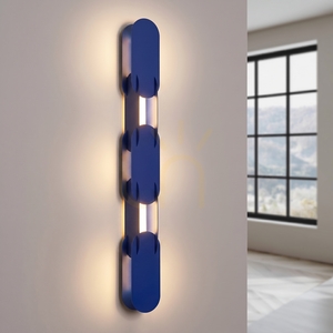 CHAIN 91 ultramarínová LED nástenná lampa 3000K small 2