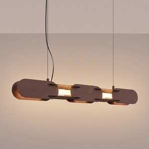 Závesné svietidlo CHAIN 91 Thoro hnedé LED 3000K stmievateľné small 2