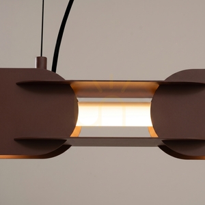 Závesné svietidlo CHAIN 91 Thoro hnedé LED 3000K stmievateľné small 3