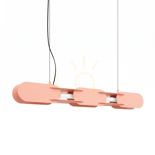 Skontrolujte CHAIN 91 broskyňová LED závesná lampa 3000K