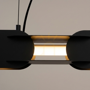 Závesné svietidlo CHAIN 91 čierne LED 3000K small 3