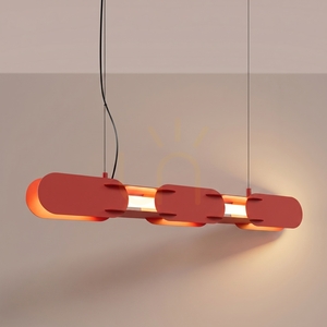 CHAIN 91 červená LED závesná lampa 3000K small 2