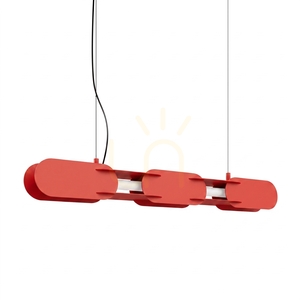 CHAIN 91 červená LED závesná lampa 3000K small 0