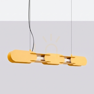 CHAIN 91 žltá LED závesná lampa 3000K small 1