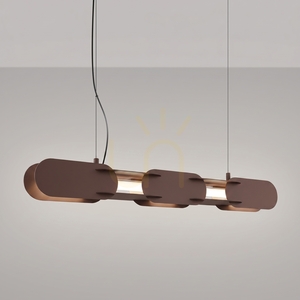 Závesná LED lampa Thoro CHAIN 91, hnedá, 4000 K small 2